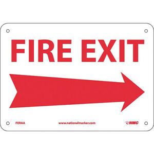 NMC FERAA Fire Exit Sign