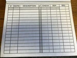 Large Print Check Deposit Register