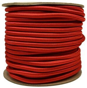 Red 1/4&#034; Shock Cord