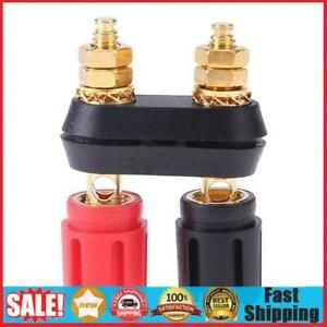 1pc Amplifier Speaker Banana Plug w/ Red+ Black Couple Terminals Connector