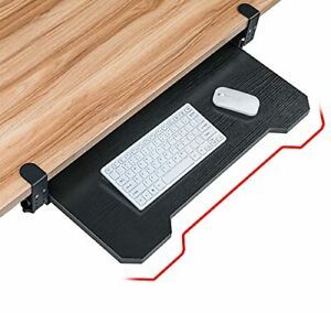 Keyboard Tray Under DeskClamp On Keyboard Drawer Computer Stand 25inch Adjust...