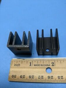 Heatsink , RADIATOR , 1 inch by 1 inch BLACK  10 pcs