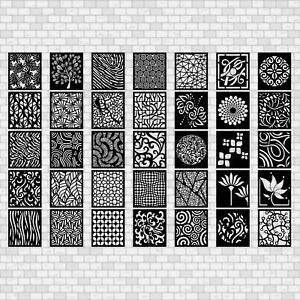 Panels Collection 35 DXF of PLASMA Laser Router Cut - DXF Files Vector CNC