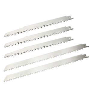 ZUZZEE 5 Pack Stainless Steel Reciprocating Saw Blades for Frozen Meat Silver