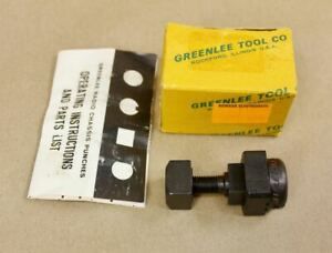 Greenlee 731 Radio Chassis Knock Out Punch 5/8&#034; Square 501-3170.2 Fabulous w/Box