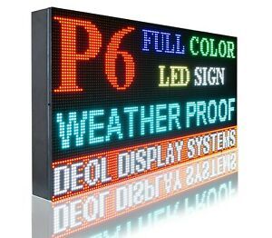 WIFI  6MM FULL COLOR 17&#034; x 61&#034; PC PROGRAMMABLE LED TEXT/LOGO BUSINESS BILLBOARD