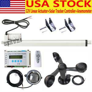 18&#034; Solar Tracking Tracker &amp;Linear Actuator &amp;Anemometer &amp; Controller &amp;Remote EL