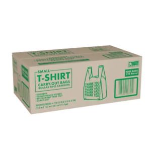 Member&#039;s Mark Small T-Shirt Carry-Out Bags Wholesale 2,000 Ct Business Grocery