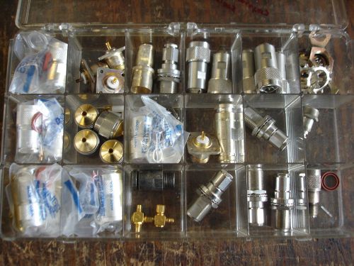 HUGE LOT OF VARIOUS RF CONNECTORS NEW &amp; USED GREAT LOT HERE