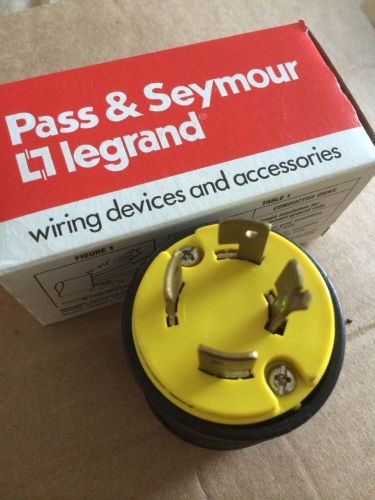 New Pass &amp; Seymour 20 Amp 3PH 120/208V 4P 4W Twist Lock Plug 7411-SS 7411C