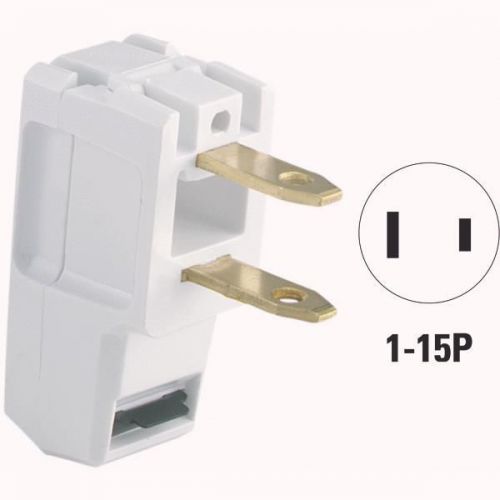 Cooper wiring bp2600-6w-l super plug-wht snap-on plug for sale