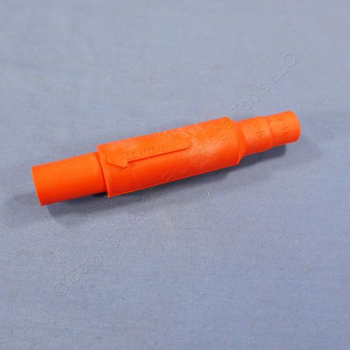 New leviton orange cam plug insulating sleeve female ect 15 series 15sdf-48o for sale