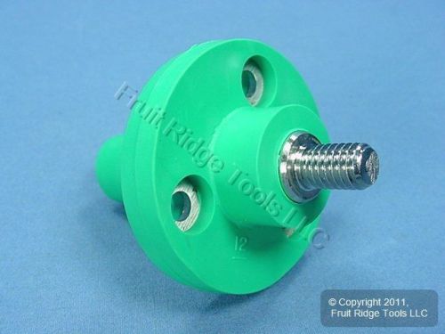 Leviton green 15 series female panel cam plug receptacle nickel 600v 15r22-tg for sale