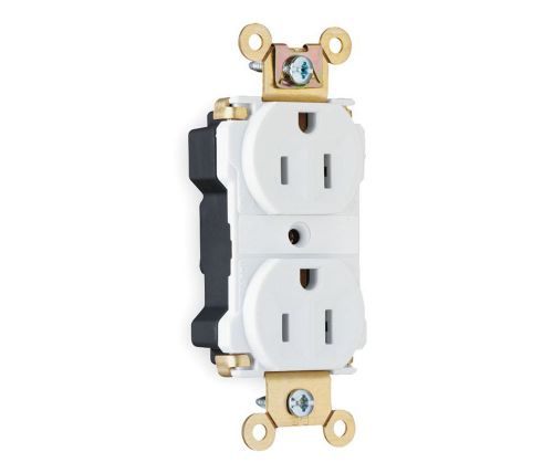 10 box pass seymour plug tail duplex receptacle grounding outlet 15a 125v 1pgh1 for sale