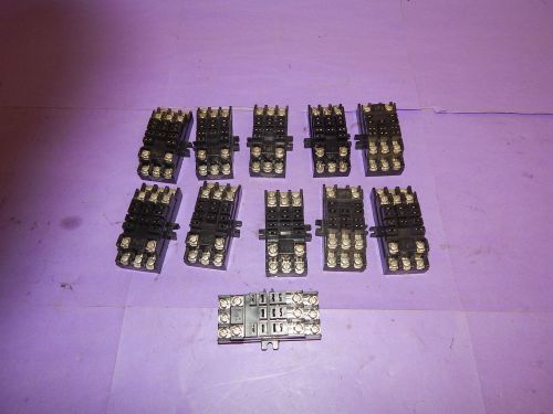 Lot of 11 custom connector qc11-pc relay socket qc11pc for sale