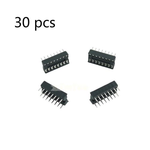 30 pcs 16 pin 2.54mm dip ic socket solder type adaptors for sale
