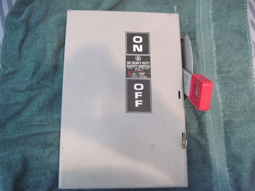GE safety switch disconnect heavy duty 30 amp 600v NP266212-C  20 hp max