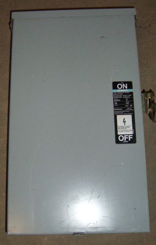 Siemens Non-fusible 3R Safety Switch NFR323 100A 240V 3P Nema 3R Enclosure Used