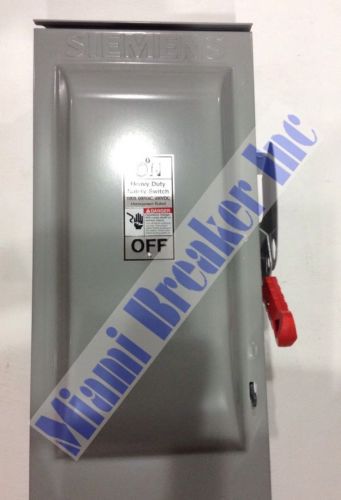 HF363R Siemens Heavy Duty Safety Switch Fusible 3P 100 Amp 600V (New)