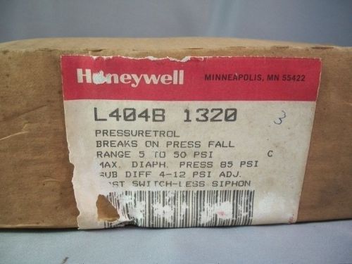 Ships today honeywell pressuretrol l404b 1320 5 to 50 psi pressure switch for sale