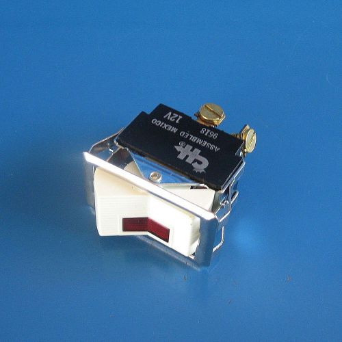 Cole Hersee 56300-01 SPST On-Off Rocker Switch Red Pilot Light