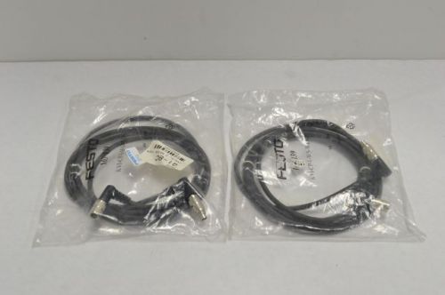 Lot 2 new festo kvi-cp-1-ws-wd-2 2m cable angle plug connection b205103 for sale