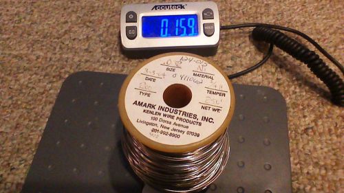 Pure nickel wire 28 gauge awg ni200 1 lb. approx 250 ft. .032 dia. for sale