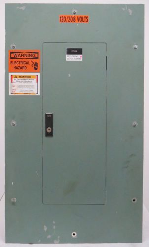 Westinghouse prl1 100a amps 208/120v-ac breaker distribution panel b290293 for sale