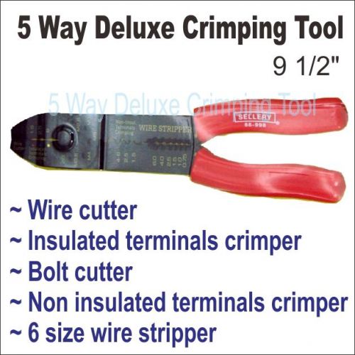 Wire Stripper Cable Cutter Bolt Crimper Hardware Knife Tool 9 1/2&#034; sellery88-998