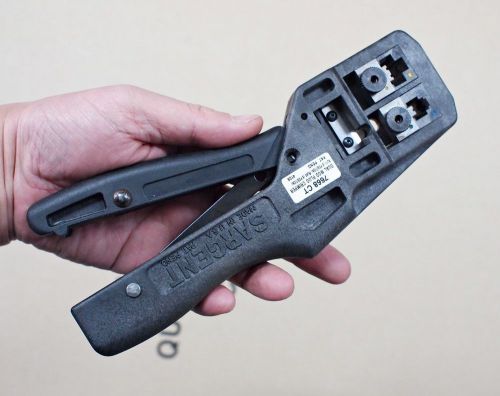 New sargent 7668 ct dual chamber modular plug crimp tool for rj11/12 and rj45 for sale