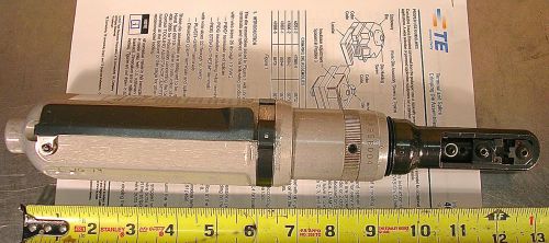 AMP INCORPORATED MODEL No. 46110 PNEUMATIC CRIMPER WITH No. 47806-2 DIE ASSEMBLY