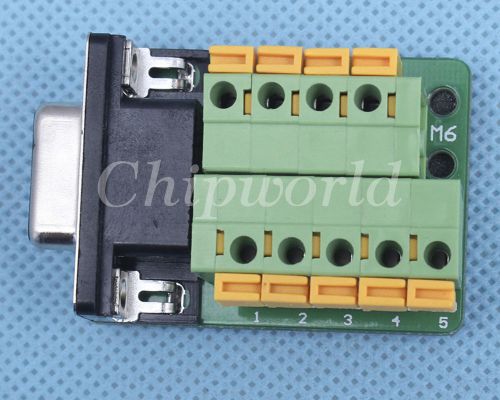 New db9-m6 db9 teeth type connector 9pin female adapter terminal module for sale