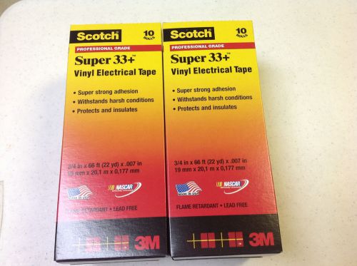 20 Scotch Super 33+ Vinyl Electrical Tape, 3/4 x 66 ft