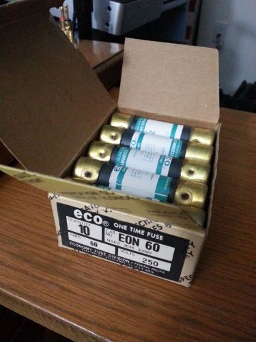 10-pack Federal Pacific Electric One Time Fuse 250 Volt 60 Amp EON-60