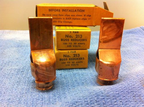Lot of 3 pair buss reducers no. 213 for sale
