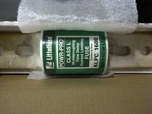 Klpc littelfuse 1600 amp class l hi-interrupting time delay fuses -lot of 2 new! for sale