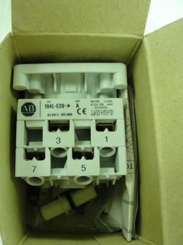 New allen bradley disconnect switch, 194l-e20-1754 for sale