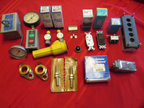 Lot Electrical/Refrigeration Parts ~ GE Gas Value Electrical Switches Much More