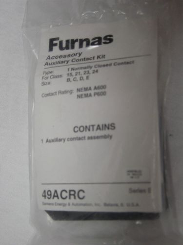 Furnas aux contact kit- 9acrc new!!! nema series e definite purpose for sale