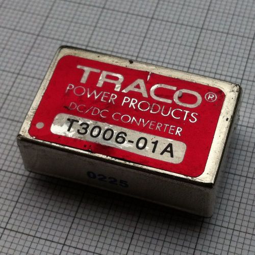 TRACO T3006-01A  DC-DC CONVERTER +/-12VDC OUTPUTS