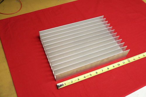 Large aluminum heatsink 12&#034; x 8.35&#034; x 2&#034; with 12 fins, wakefield 4937 profile for sale