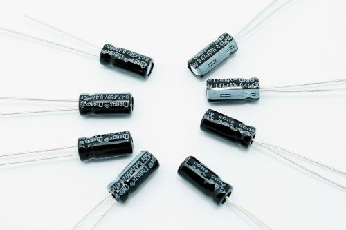 0.47uf 50v aluminum electrolytic capacitors, x50 pcs for sale