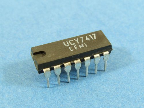 5pcs UCY7417, Hex Buffers, Open-Collector High Voltage Outputs, CEMI, 7417 IC