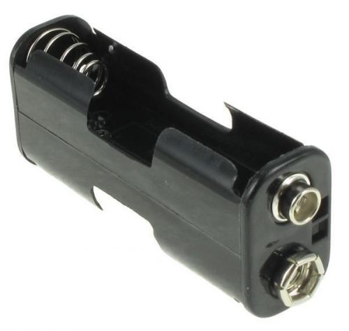 Battery holders, clips &amp; contacts 2 &#034;aa&#034; w/snaps blk (10 pieces) for sale