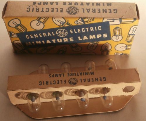 General Electric Miniature Lamps No. 44 Radio Bulbs Lot of 8 New