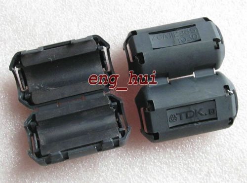 2 pcs EMI 10 mm TDK Clip-on Cable RFI Filter Snap Around Ferrite for cord