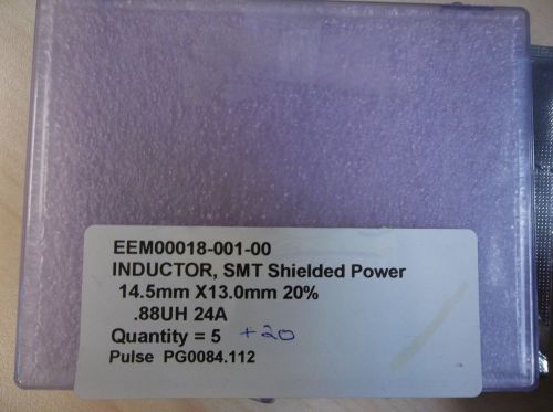 Pulse pg0084.112 inductor,smt unshielded power 14.5mmx13.0mm 20% .88uh 24a: 25pc for sale
