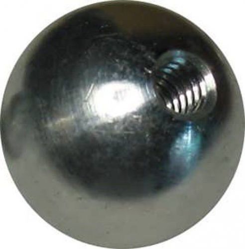One 1-1/2&#034;  dia. threaded 1/8 - ips aluminum ball  knob for sale