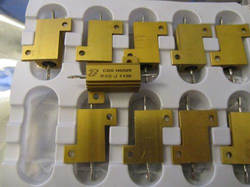CHASSIS MOUNT POWER RESISTORS 0.02 Ohm 5% 25W TE Connectivity 1676625-4
