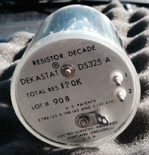 ESI DS325 DEKASTAT PRECISION DECADE  RESISTOR TOTAL RESISTANCE = 120K